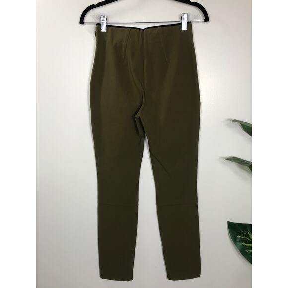 Rag & Bone Women's 2 Green Zip Simone Pants Office Everyday Sleek Capsule - Picture 7 of 11